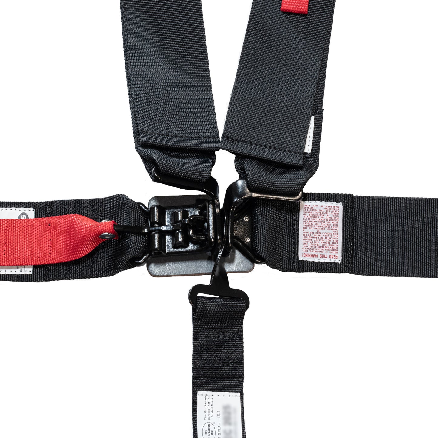 Race Seat Harness Black 3/2 Shoulder 3 5 Point Pull Up (In)