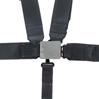 Race Seat Harness Black 3/2 Shoulder 3 5 Point Pull Up (In)