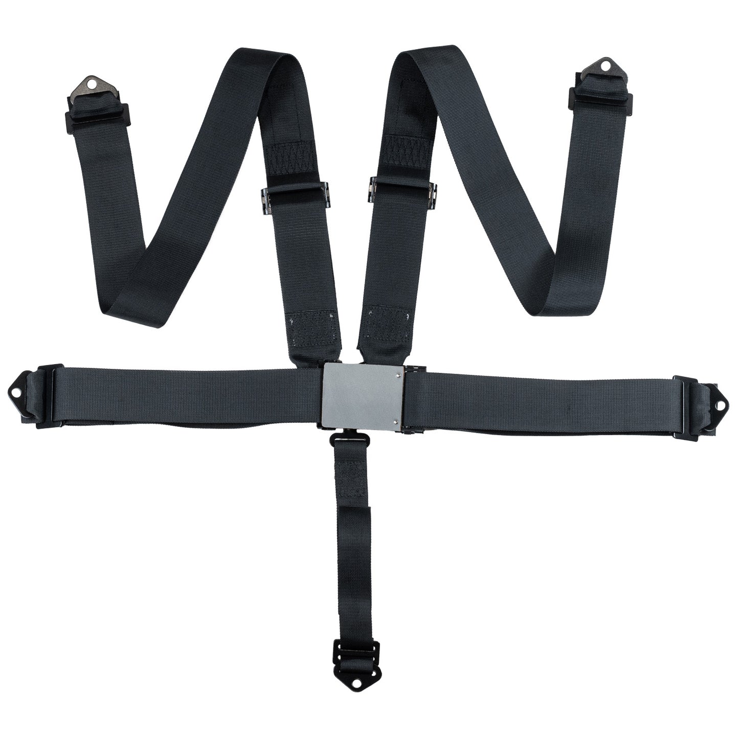 Race Seat Harness Black 3x3 5 Point Pull Down (Out)
