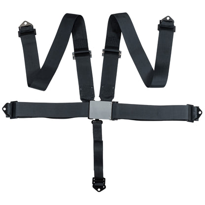 Race Seat Harness Black 3x3 5 Point Pull Down (Out)