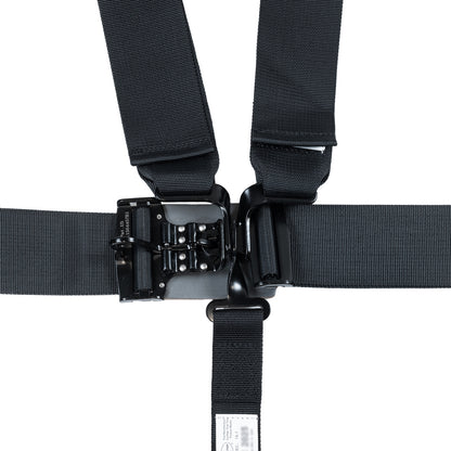 Race Seat Harness Black 3x3 5 Point Pull Down (Out)