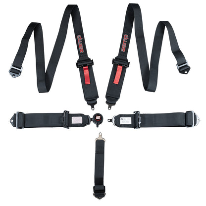Race Seat Harness Black 3"/2" CAM Lock 5 Point Pull Down (Out)