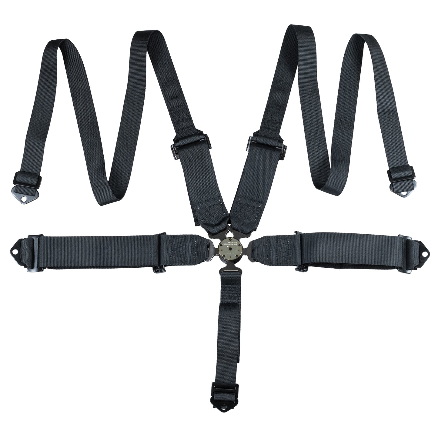 Race Seat Harness Black 3"/2" CAM Lock 5 Point Pull Down (Out)