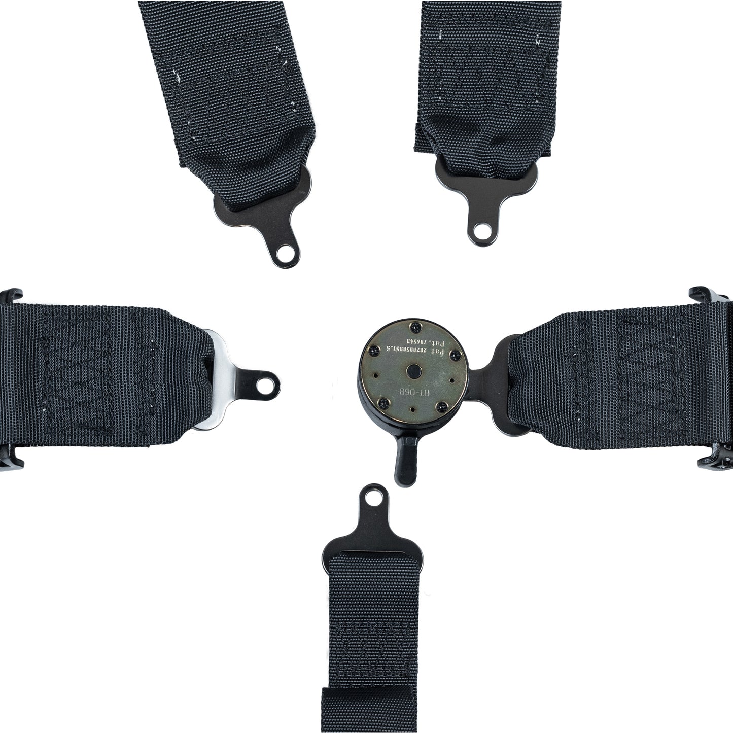 Race Seat Harness Black 3"/2" CAM Lock 5 Point Pull Down (Out)