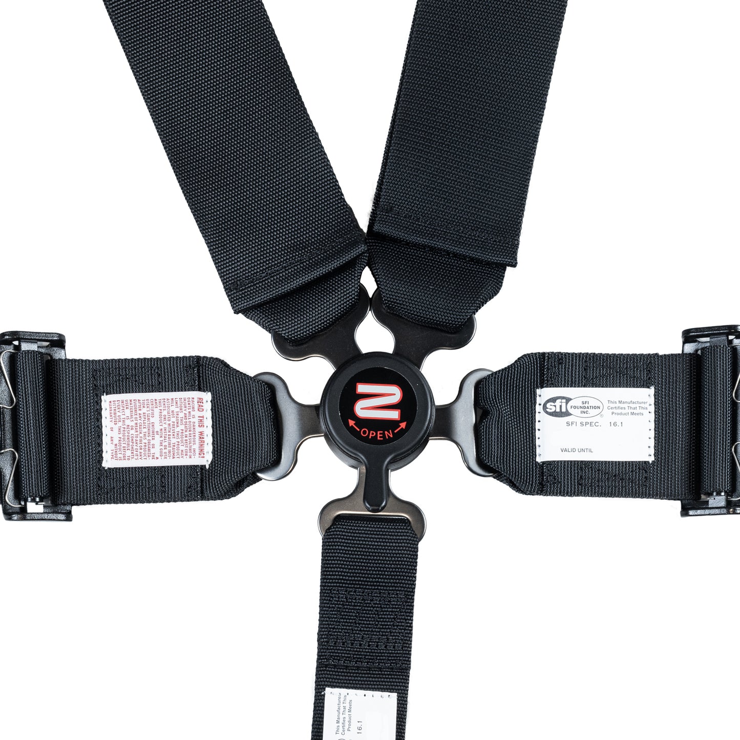 Race Seat Harness Black 3"/2" CAM Lock 5 Point Pull Down (Out)