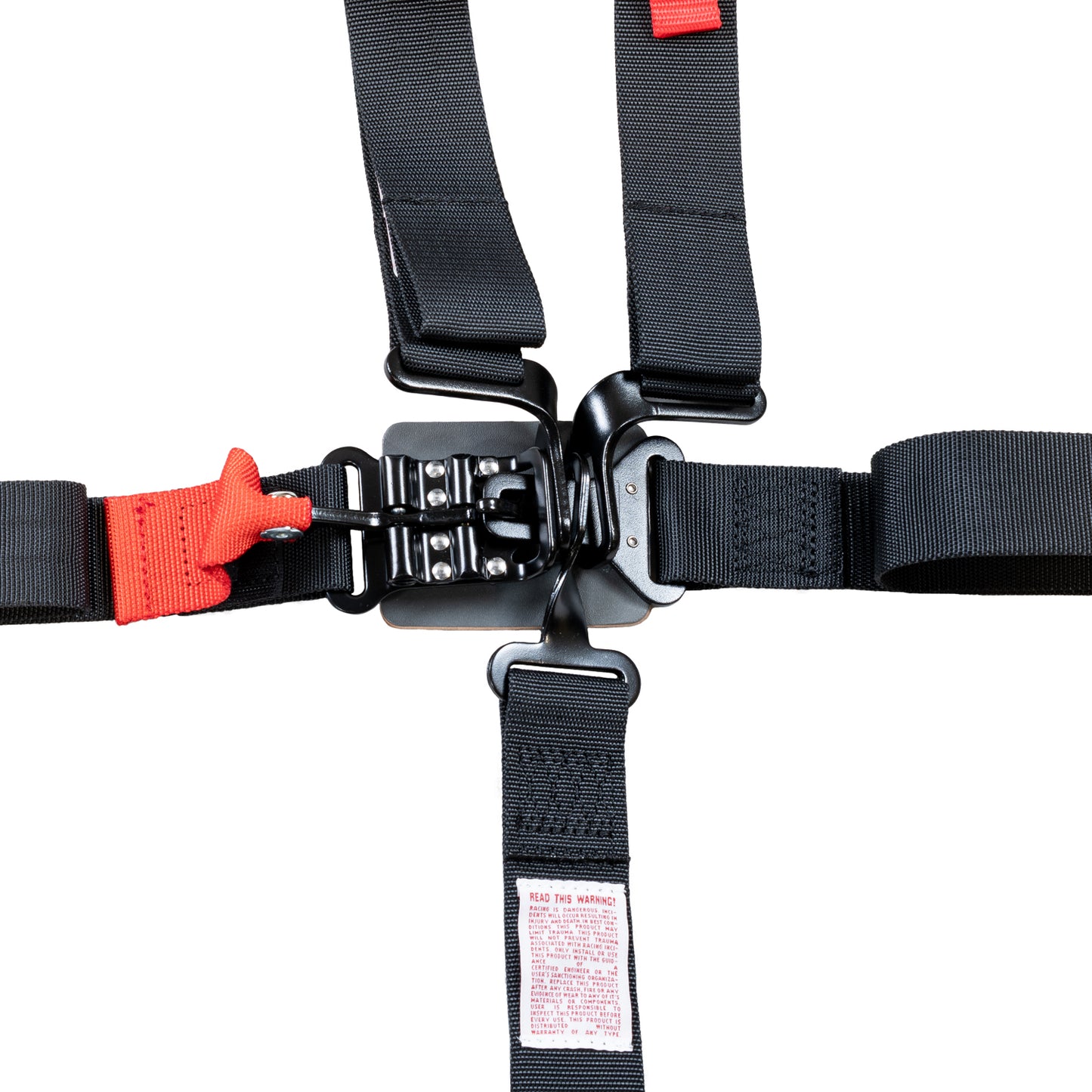 Race Seat Harness Black 2x2 5 Point Pull Up (In)