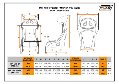 Gaming Seat For Simulator With MPI Logo
