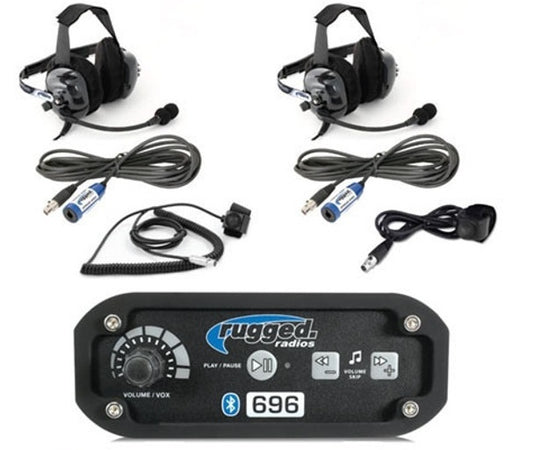 Intercom System 2 Person w/Headsets Bluetooth